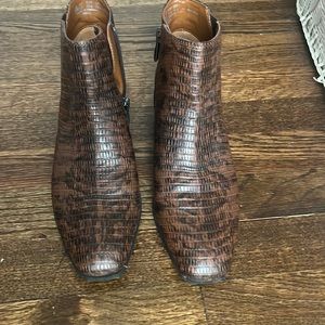Franco Sarto brown booties